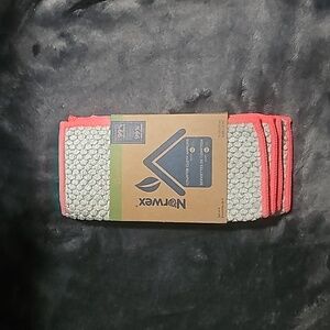 NORWEX - Counter Cloth Napkins ~ Limited Edition Warm Grey w/ Watermelon Trim